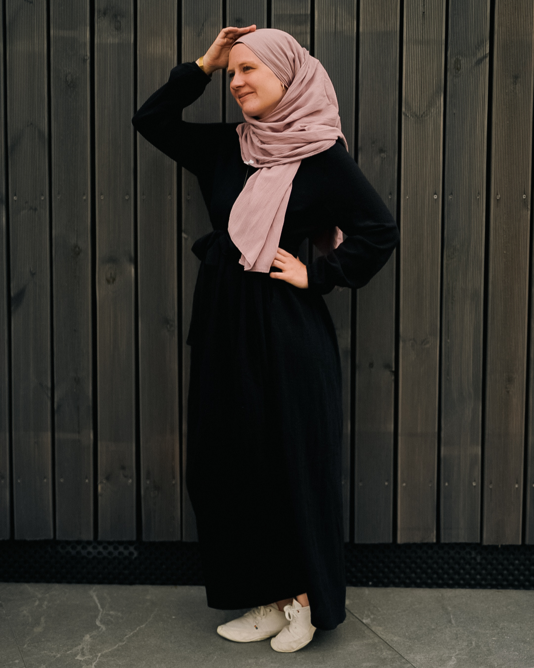 Cotton Abaya "Maya" aus Baumwolle (Black)