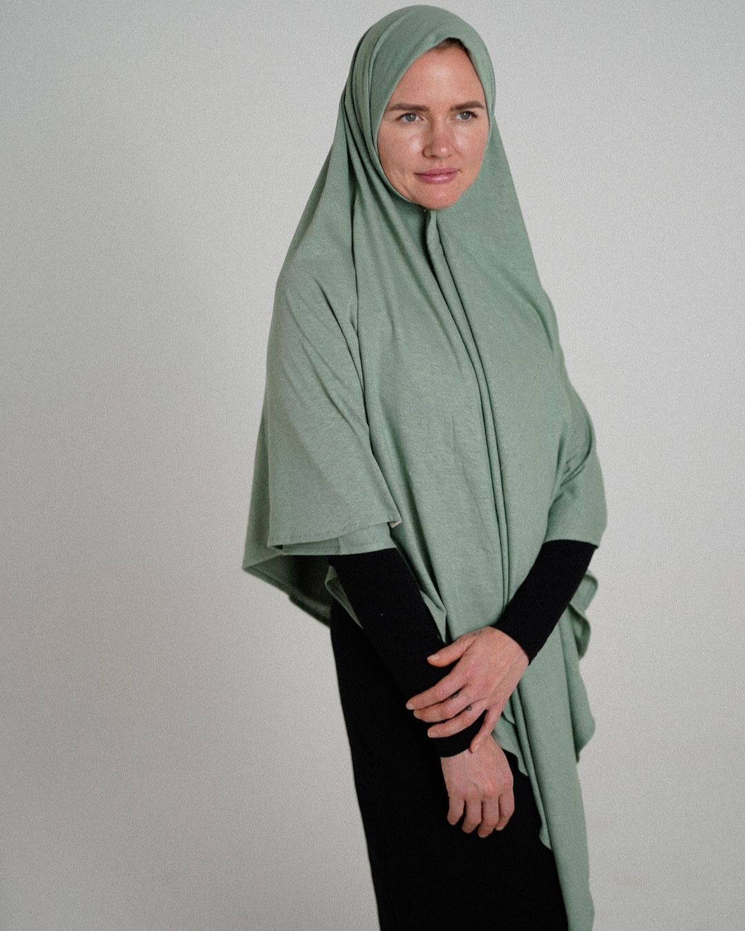 Hijab bio avec ourlet « Nessie »