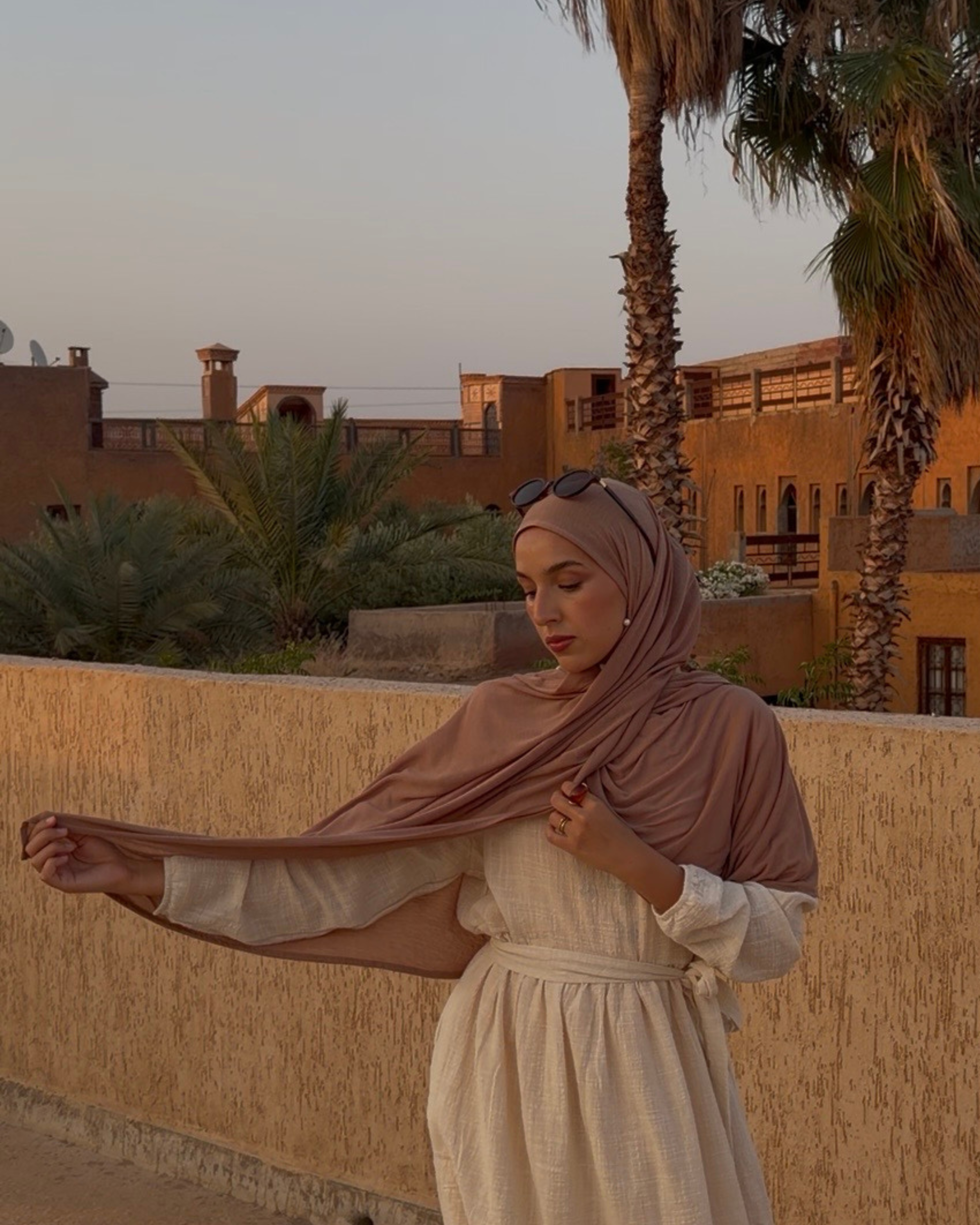 Ultra Light Hijab aus Lyocell & Smartcell "Vayla" (Earth)