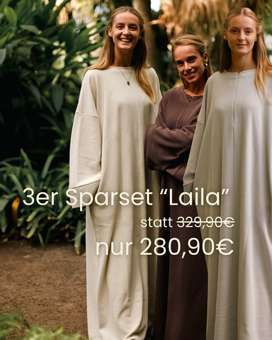 3er Sparset Warme Abaya