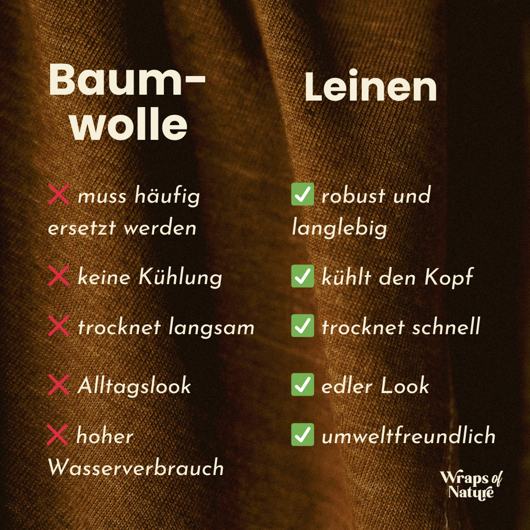 Jersey Hijab "Leena" - 100% Linen - Teak