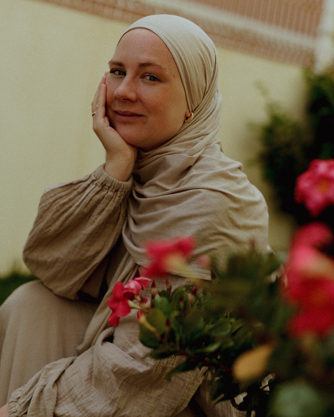 Ultra Light Hijab aus Bio-Baumwolle "Airielle" (Cashmere)