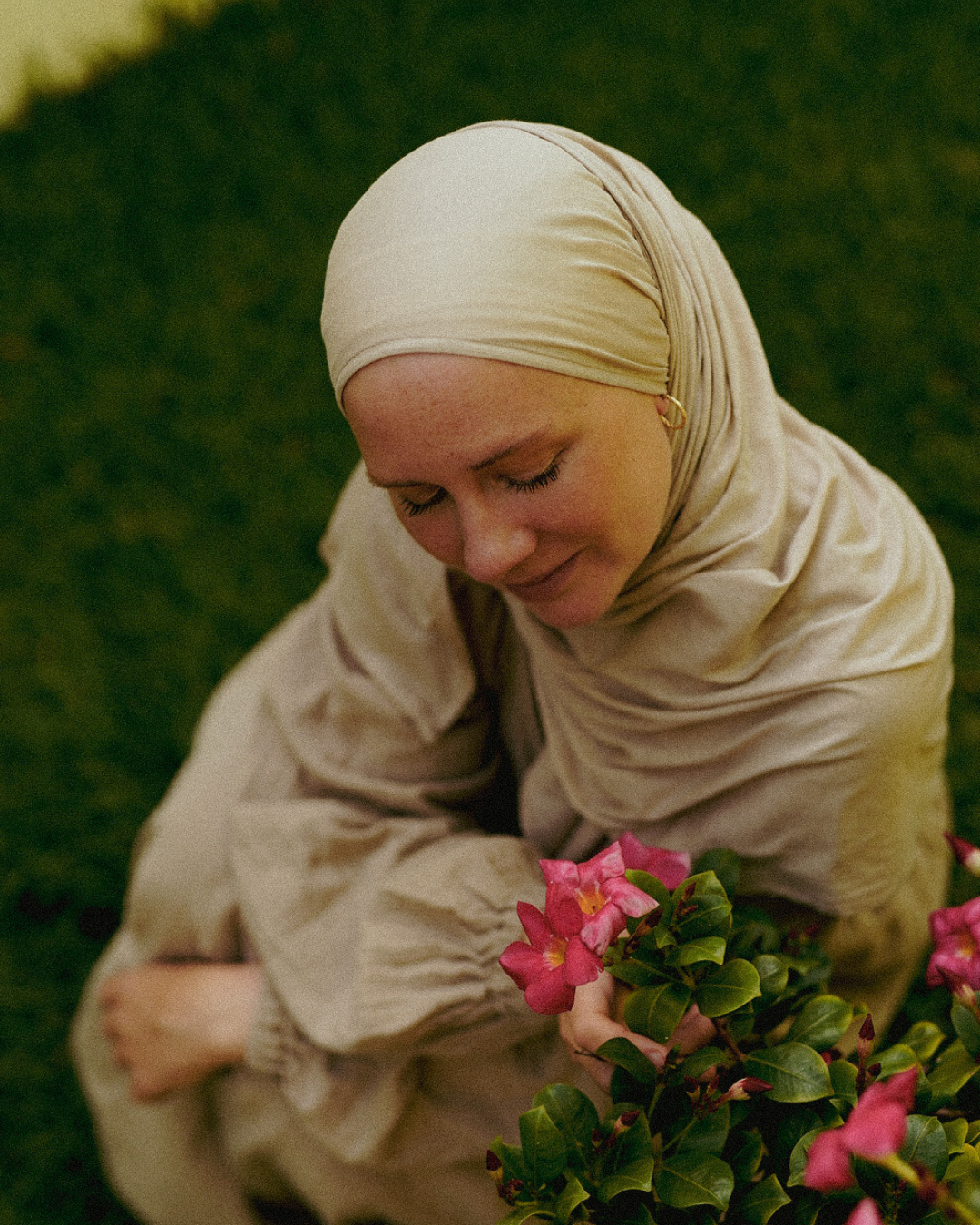 Ultra Light Hijab aus Bio-Baumwolle "Airielle" (Cashmere)