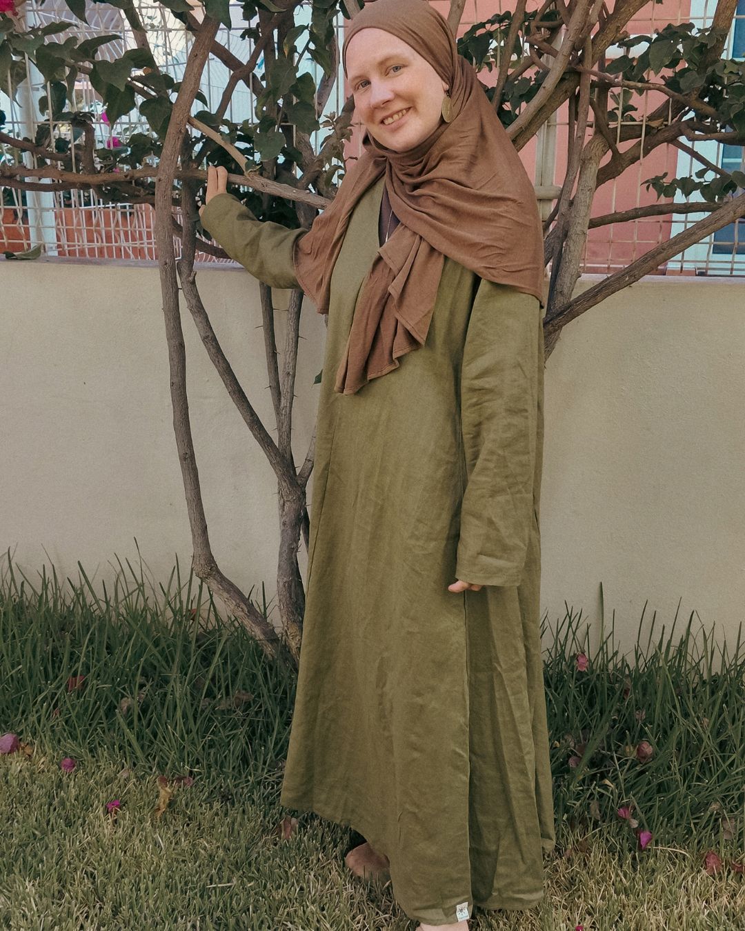 Robe tunique en lin et coton « Amba » (Cactus)