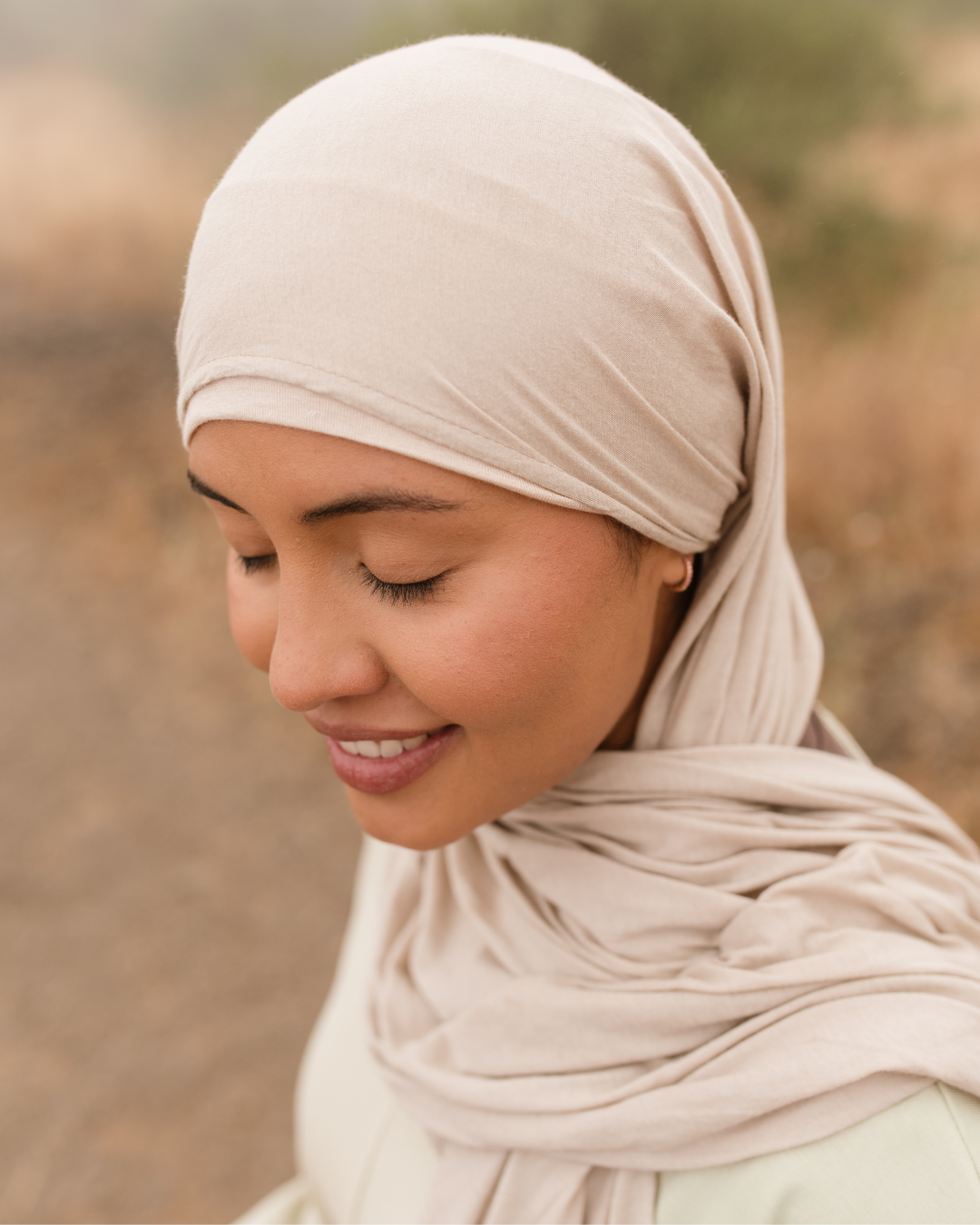"Airielle" (Cashmere) Ultra-Light Hijab Made from Organic Cotton