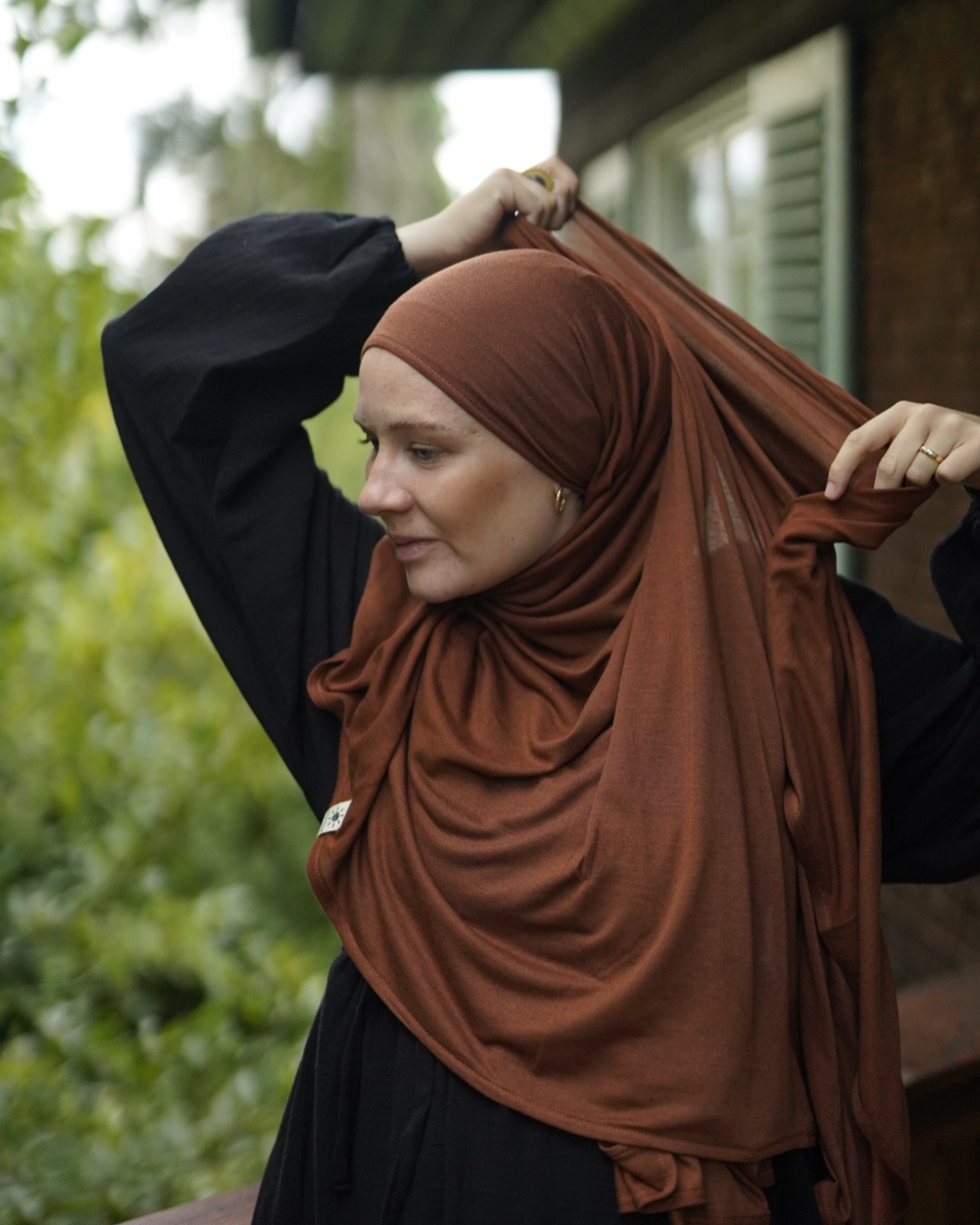Bio-Hijab "Aurela" aus luxuriösem Micromodal und Cashmere