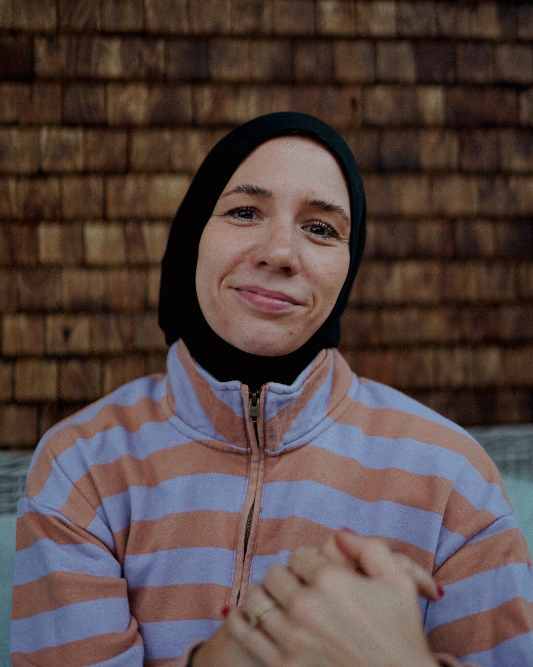 Balaclava - Sports & leisure hijab, made from organic cotton - Black