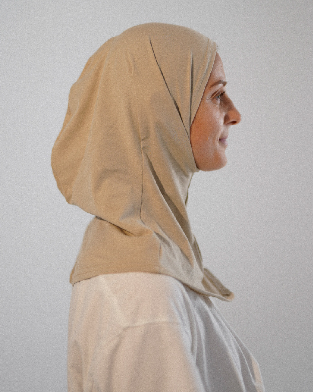 Balaclava - Sport- & Freizeit-Hijab, aus Bio-Baumwolle - Cashmere