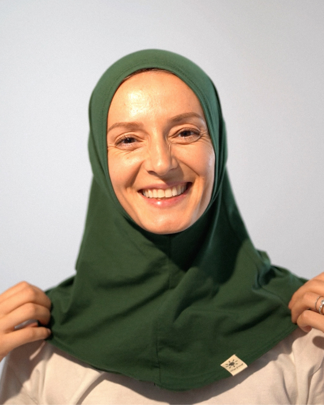 Balaclava - Sport- & Freizeit-Hijab, aus Bio-Baumwolle - Evergreen