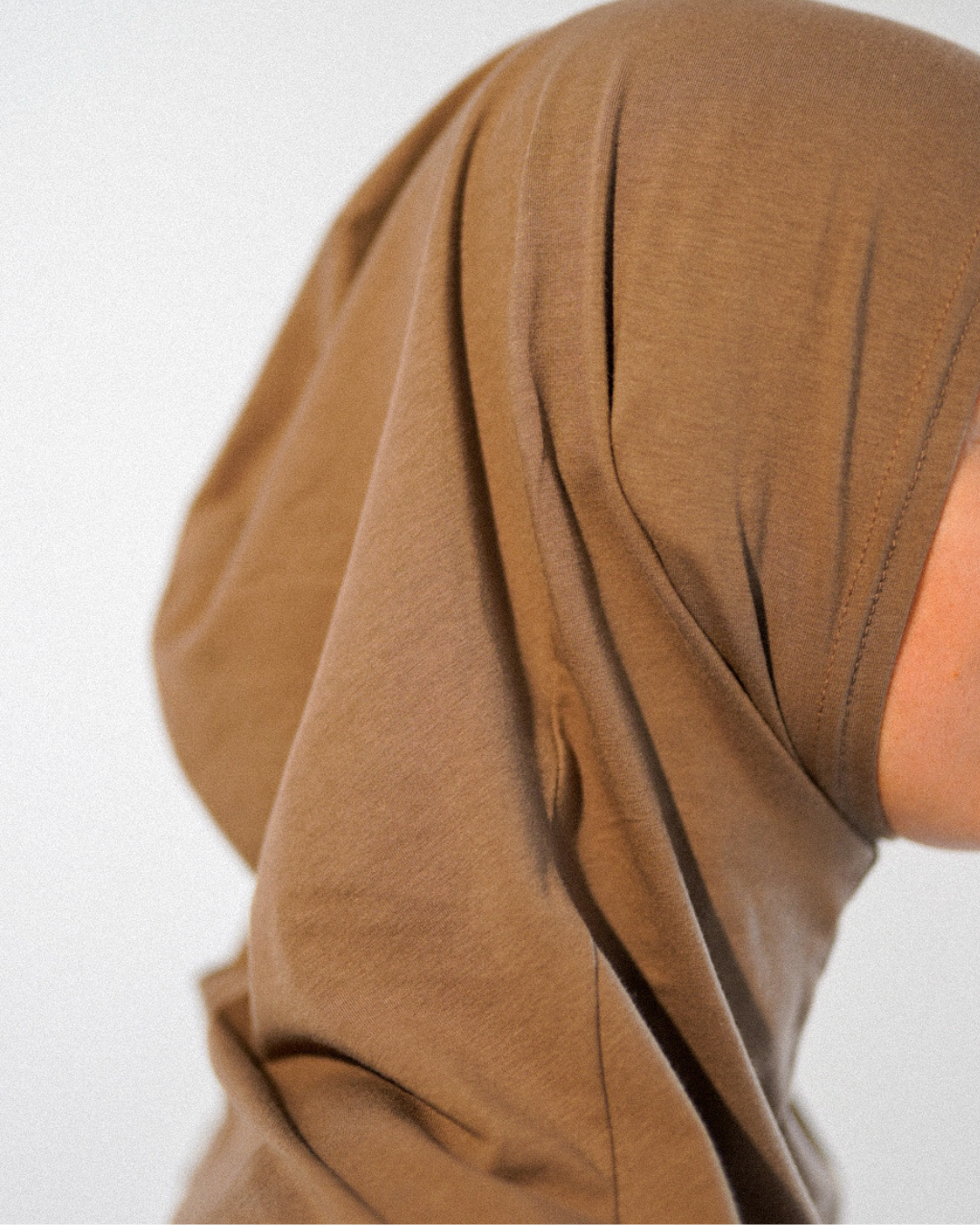 Balaclava - Sports & Leisure Hijab, made from organic cotton - Walnut