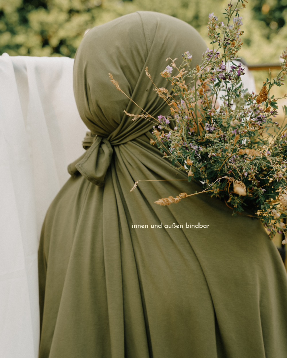 Gebetskleid / Jilbab aus Bio-Baumwolle (Olive)