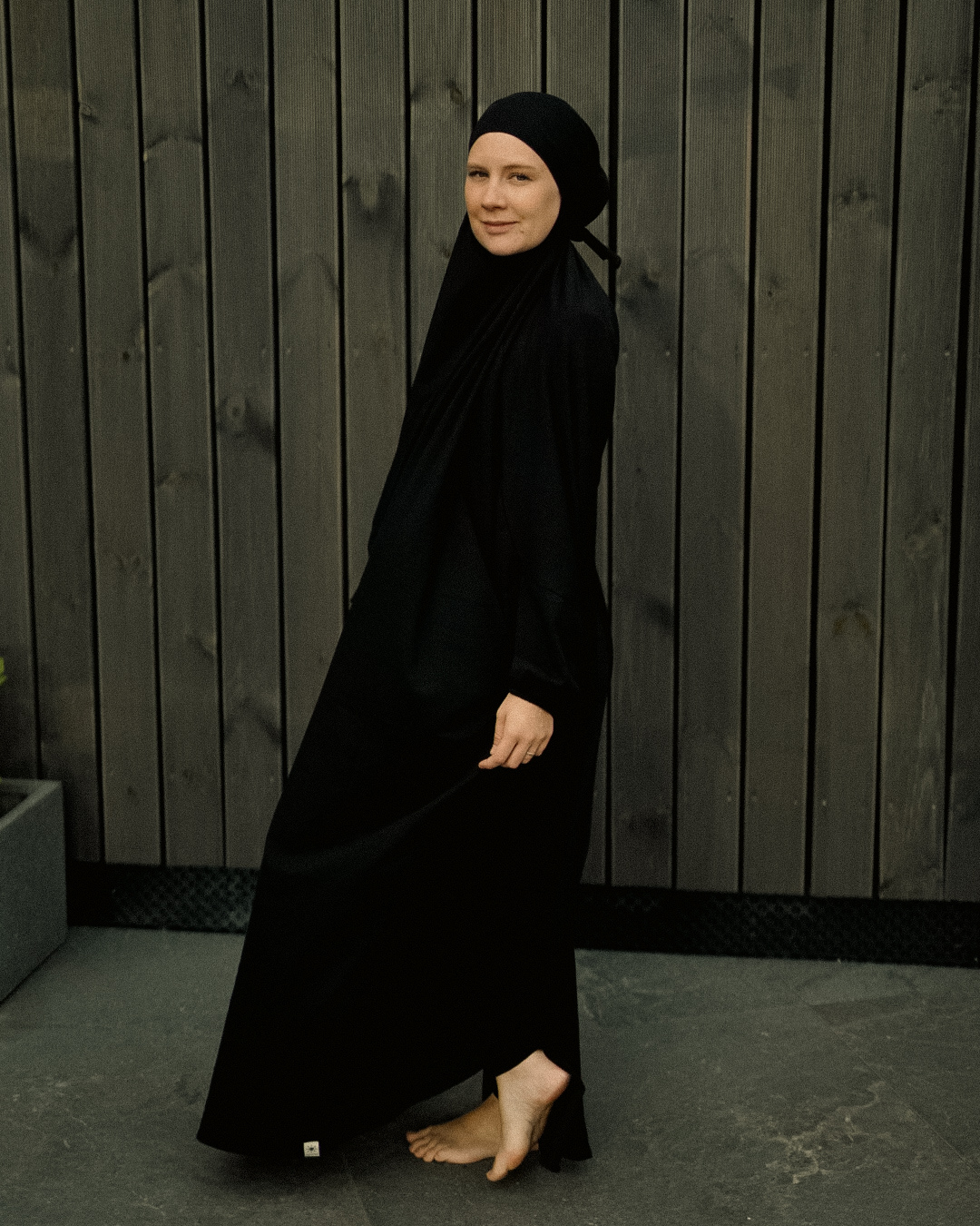 Gebetskleid / Jilbab aus Bio-Baumwolle (Black)