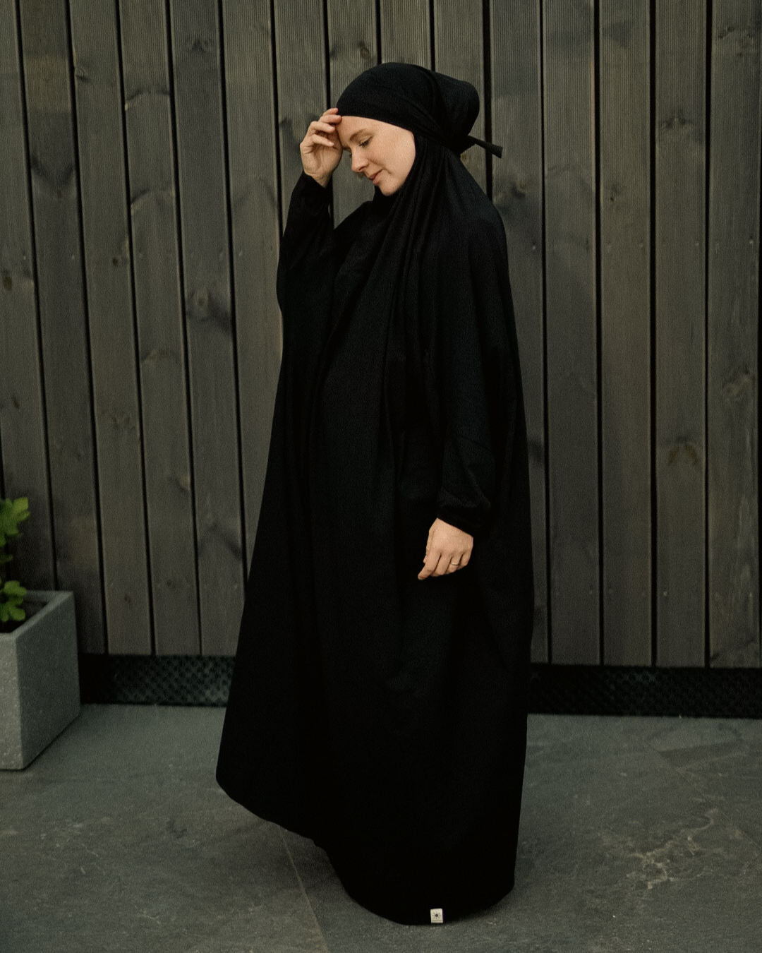Gebetskleid / Jilbab aus Bio-Baumwolle (Black)