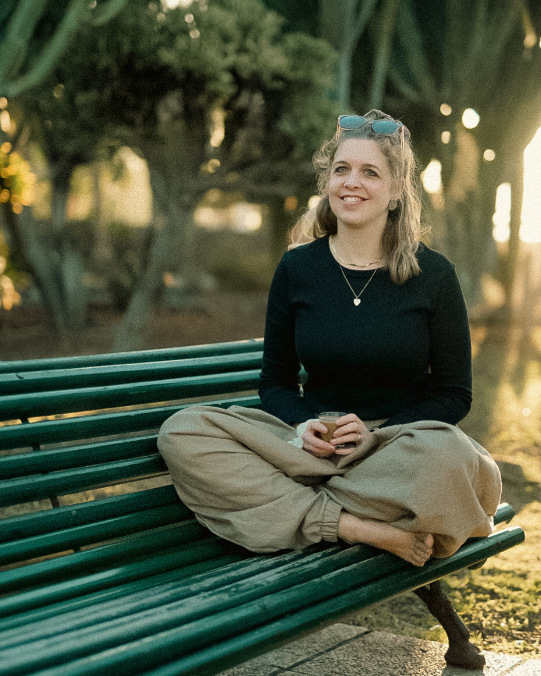 Haremshose aus Leinen & Baumwolle "Tiri" (Cortado)