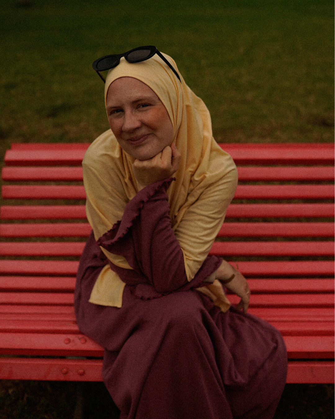 "Hava Flex" Light Hijab made from 100% organic cotton (Butternut)