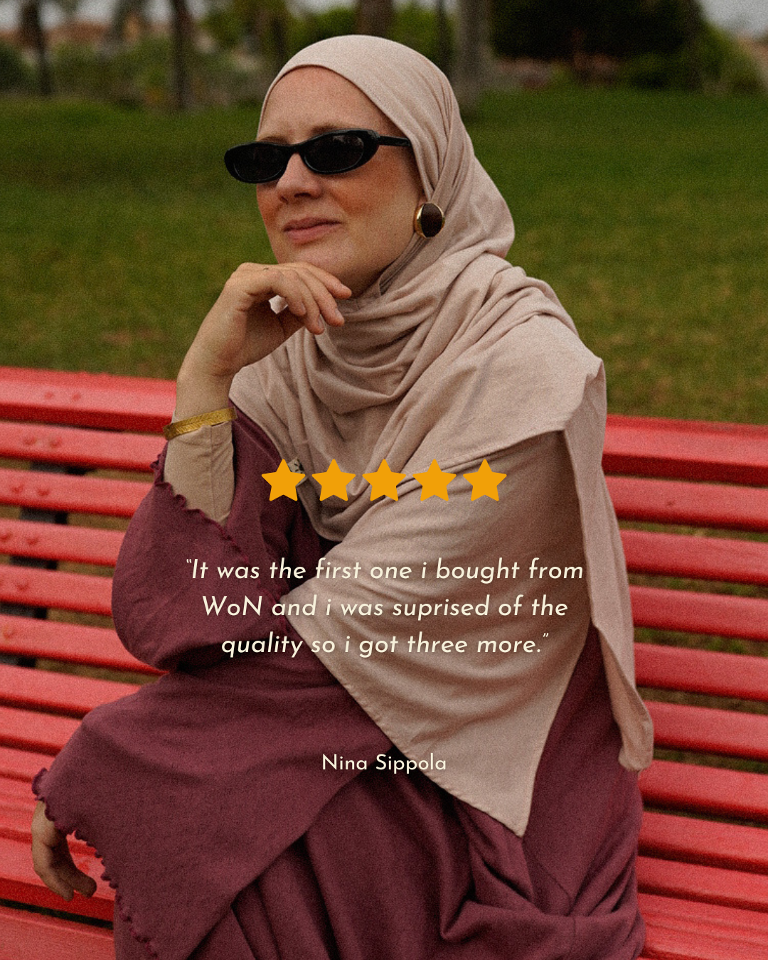 "Hava Flex" Light Hijab made from 100% organic cotton (Blueberry)