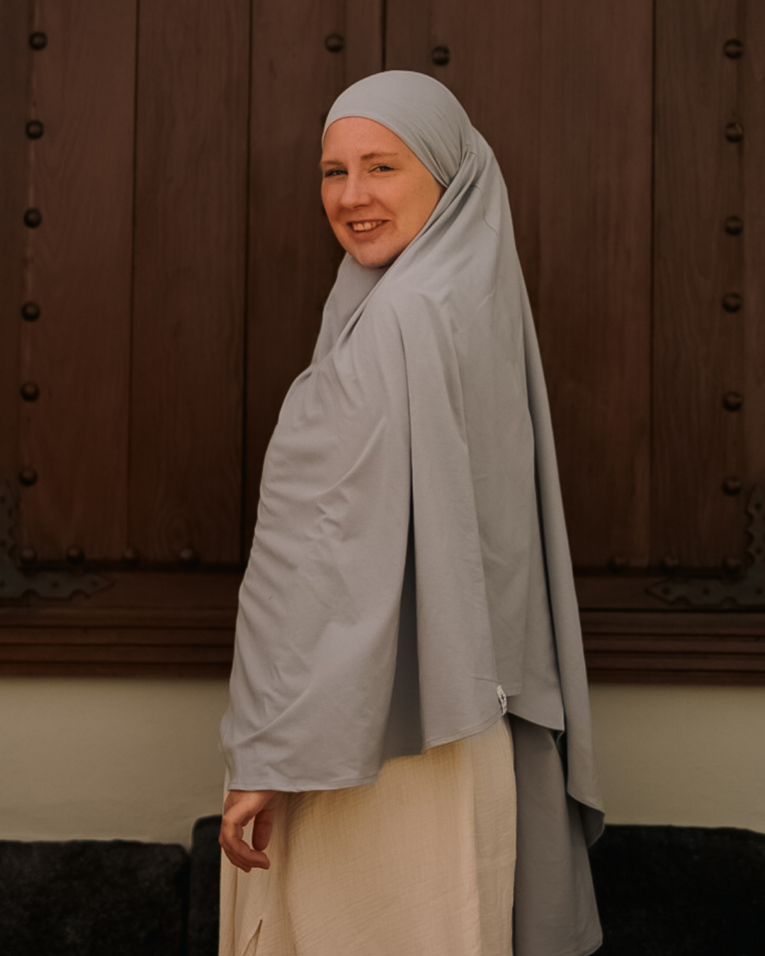 Organic Cotton Jersey Khimar (Silverstone)