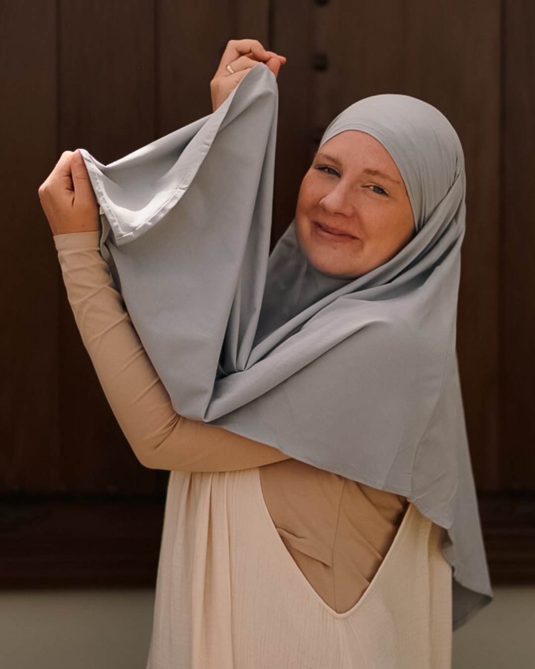 Organic Cotton Jersey Khimar (Silverstone)