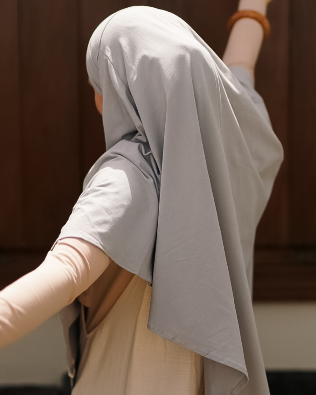 Organic Cotton Jersey Khimar (Silverstone)