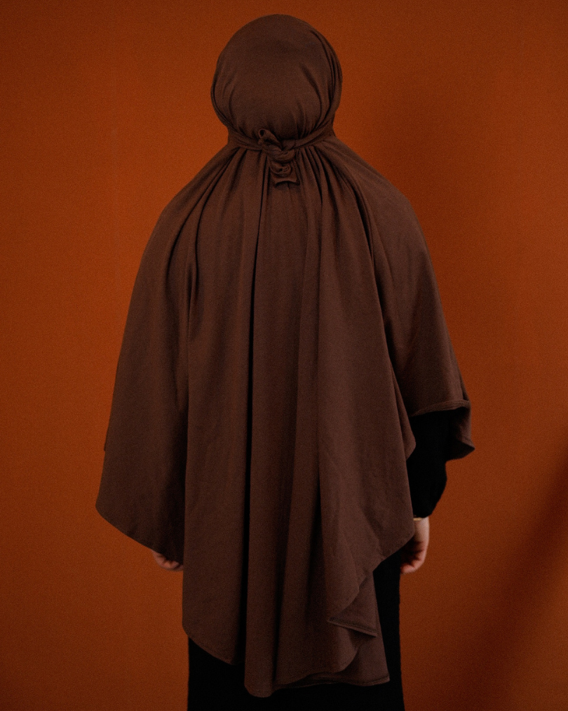 Imperfect Jersey Khimar aus Bio-Baumwolle Mocca - 60