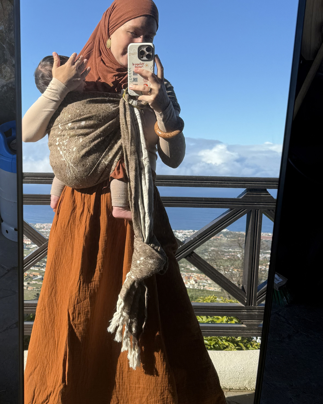 Musselin Rock "Juniper" aus Bio-Baumwolle (Caramel)