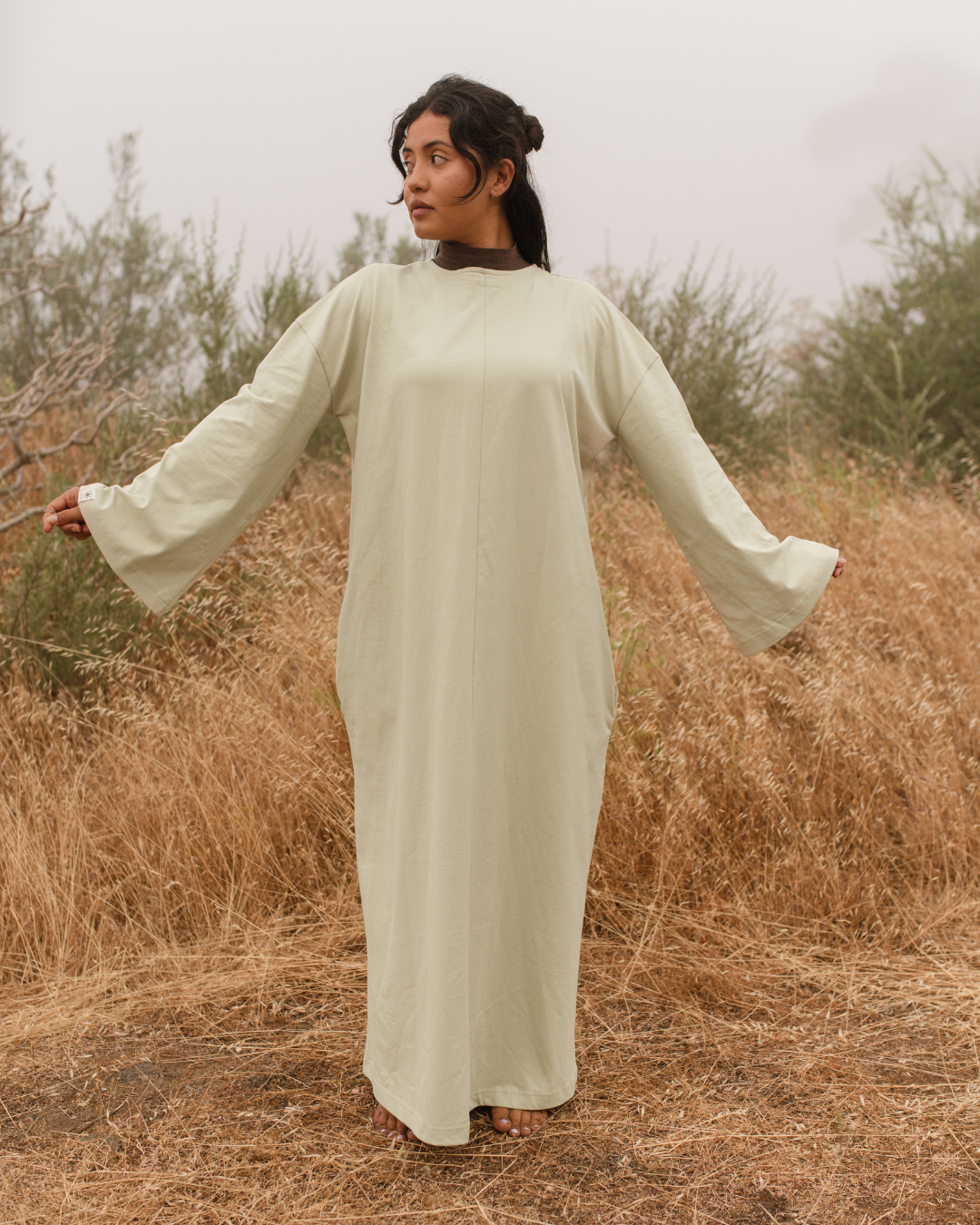 The "Lacie" Shirt Dress made of 100% organic cotton (Jungle)