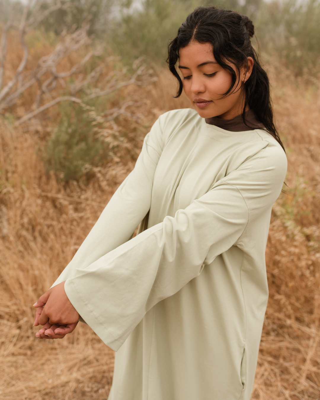 The "Lacie" Shirt Dress made of 100% organic cotton (Jungle)