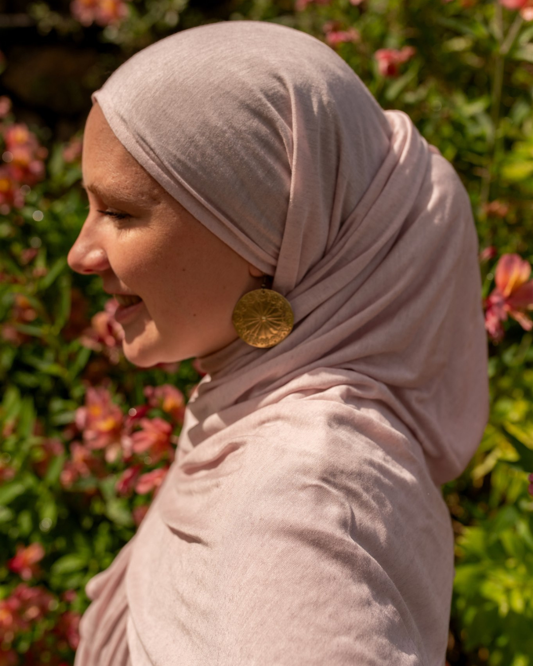 Ultra Light Hijab aus Micromodal und Cashmere "Larela" (Strawberry Cream)