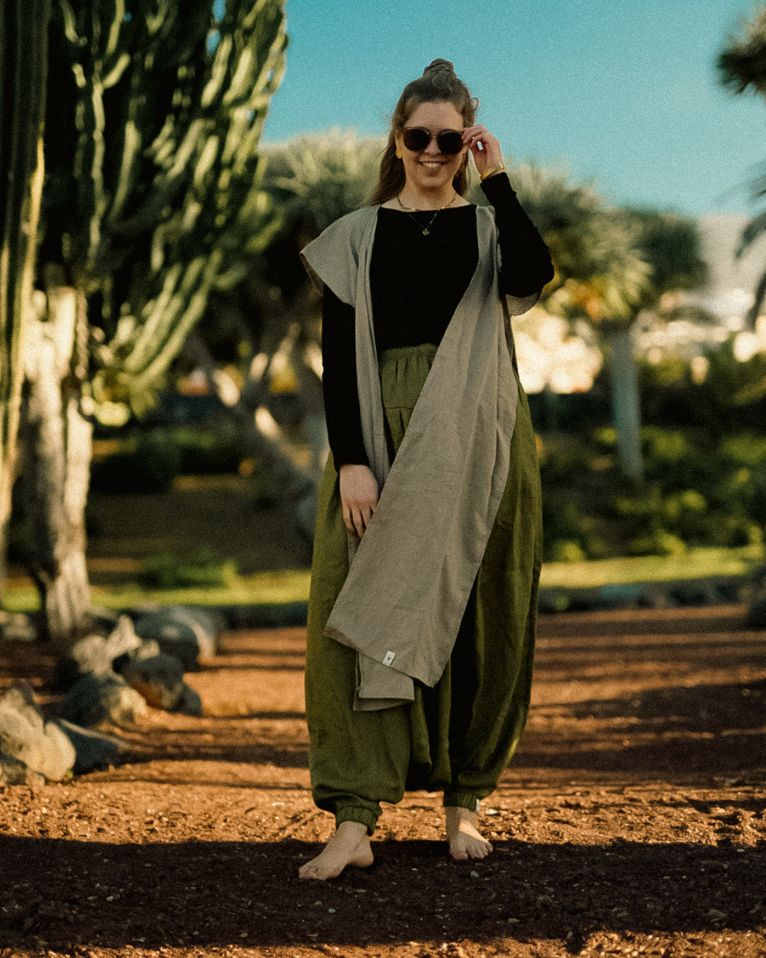 Überwurf Weste aus Leinen & Baumwolle "Numa" (Cortado)