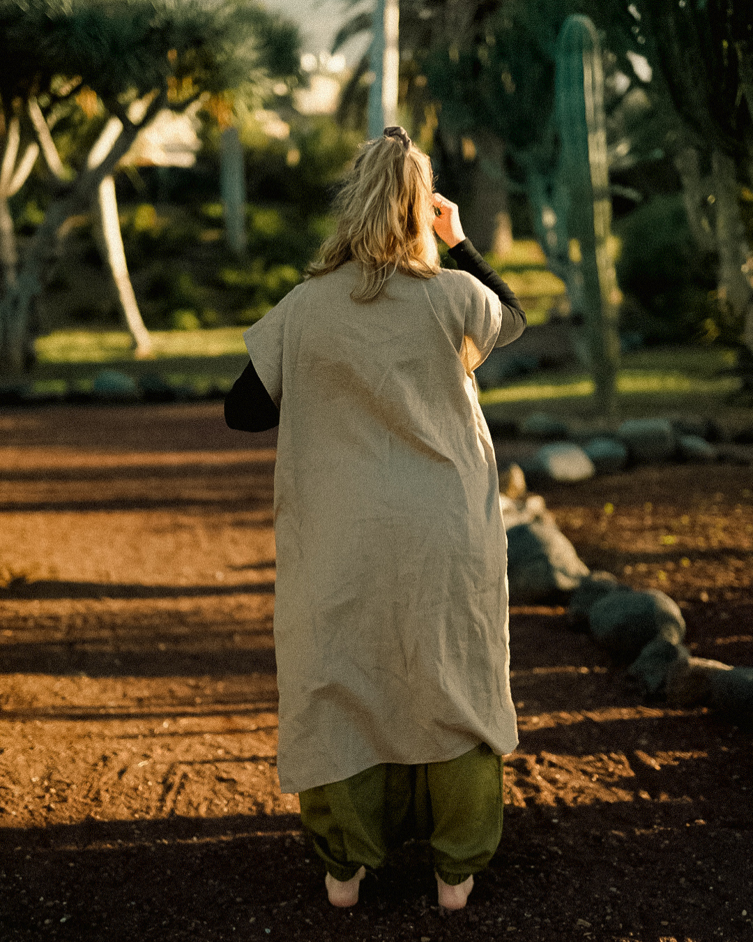 Überwurf Weste aus Leinen & Baumwolle "Numa" (Cortado)