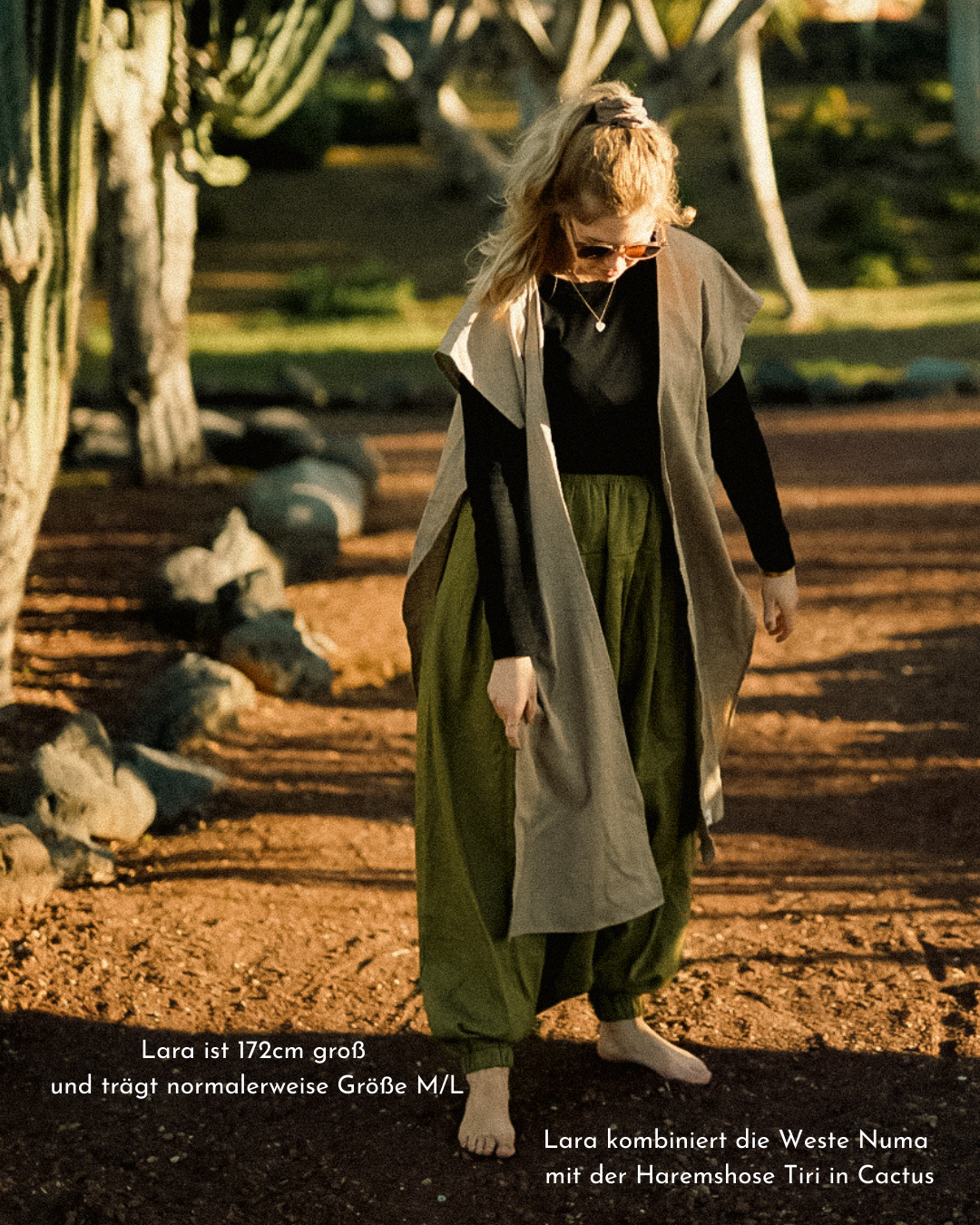 Überwurf Weste aus Leinen & Baumwolle "Numa" (Cortado)