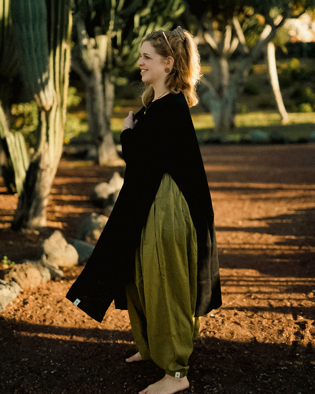 Überwurf Weste aus Leinen & Baumwolle "Numa" (Volcanic Sand)