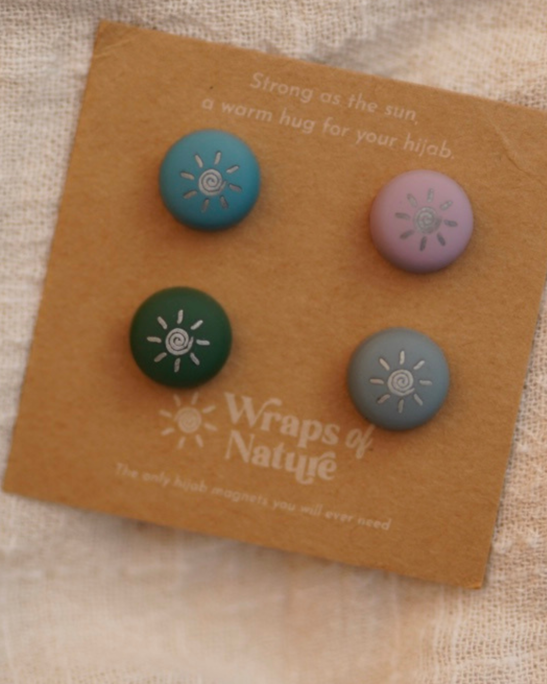 Magnet Pins Hijab - 4 Paar starke Hijab Pins (Colorful)