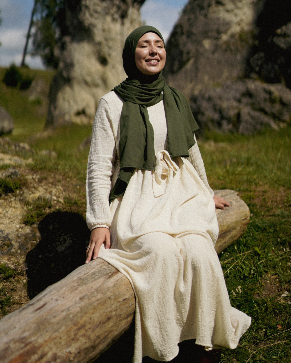 Cotton Abaya "Maya" aus Baumwolle (Raw Cotton)