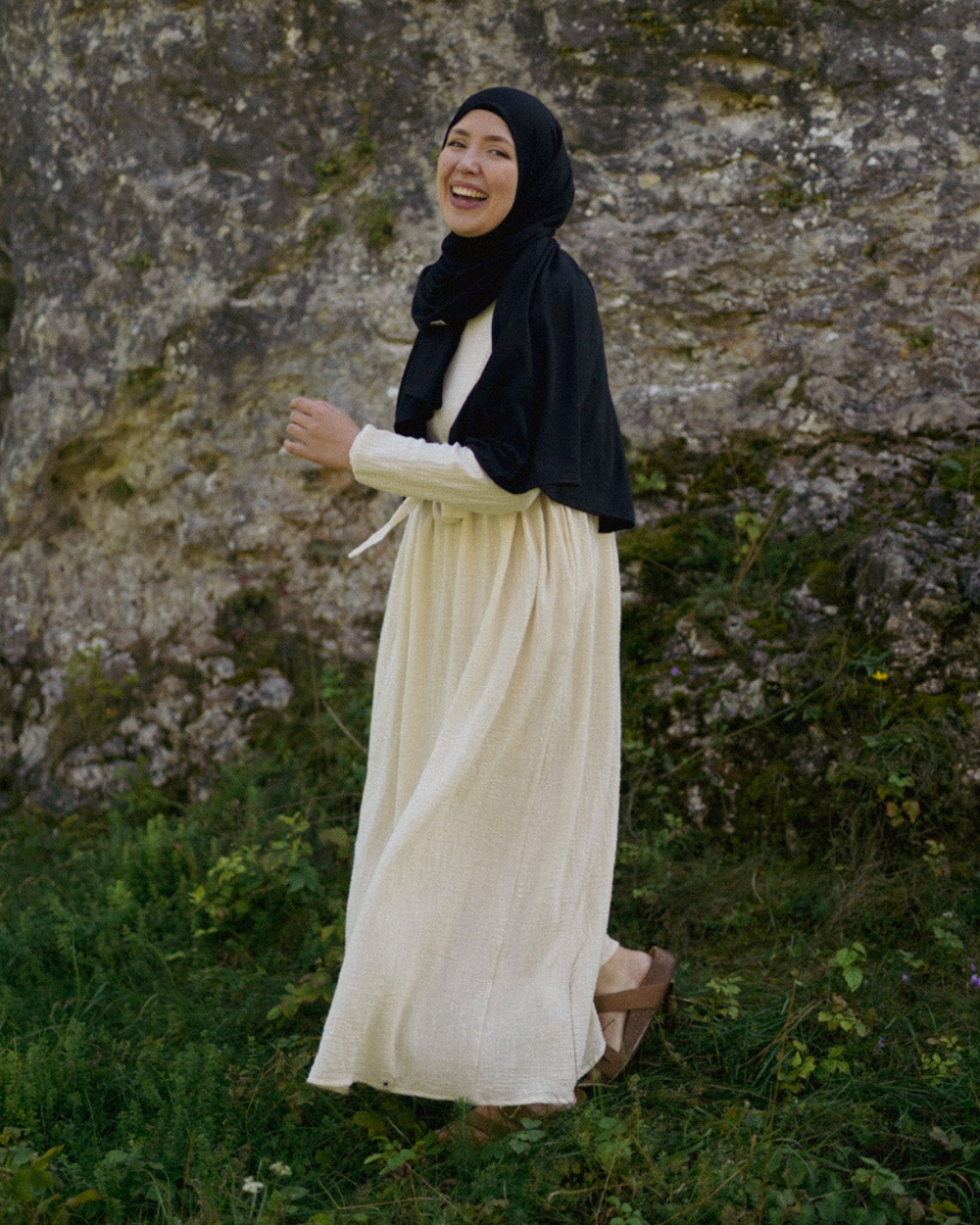 Cotton Abaya "Maya" aus Baumwolle (Raw Cotton)