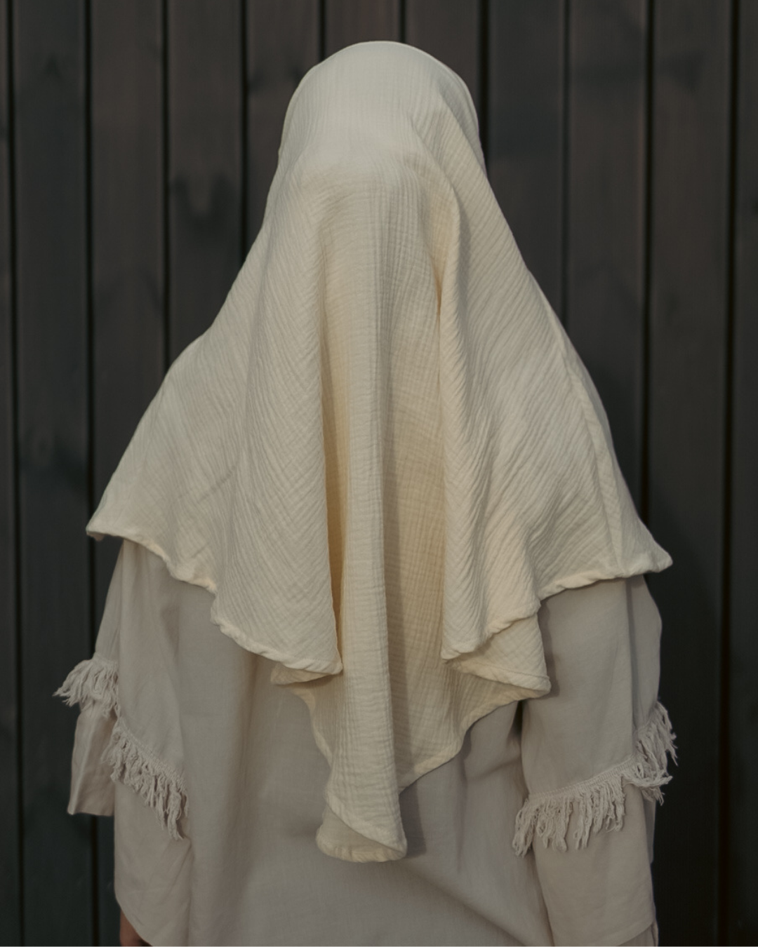 Mini Muslin Khimar (Beige)