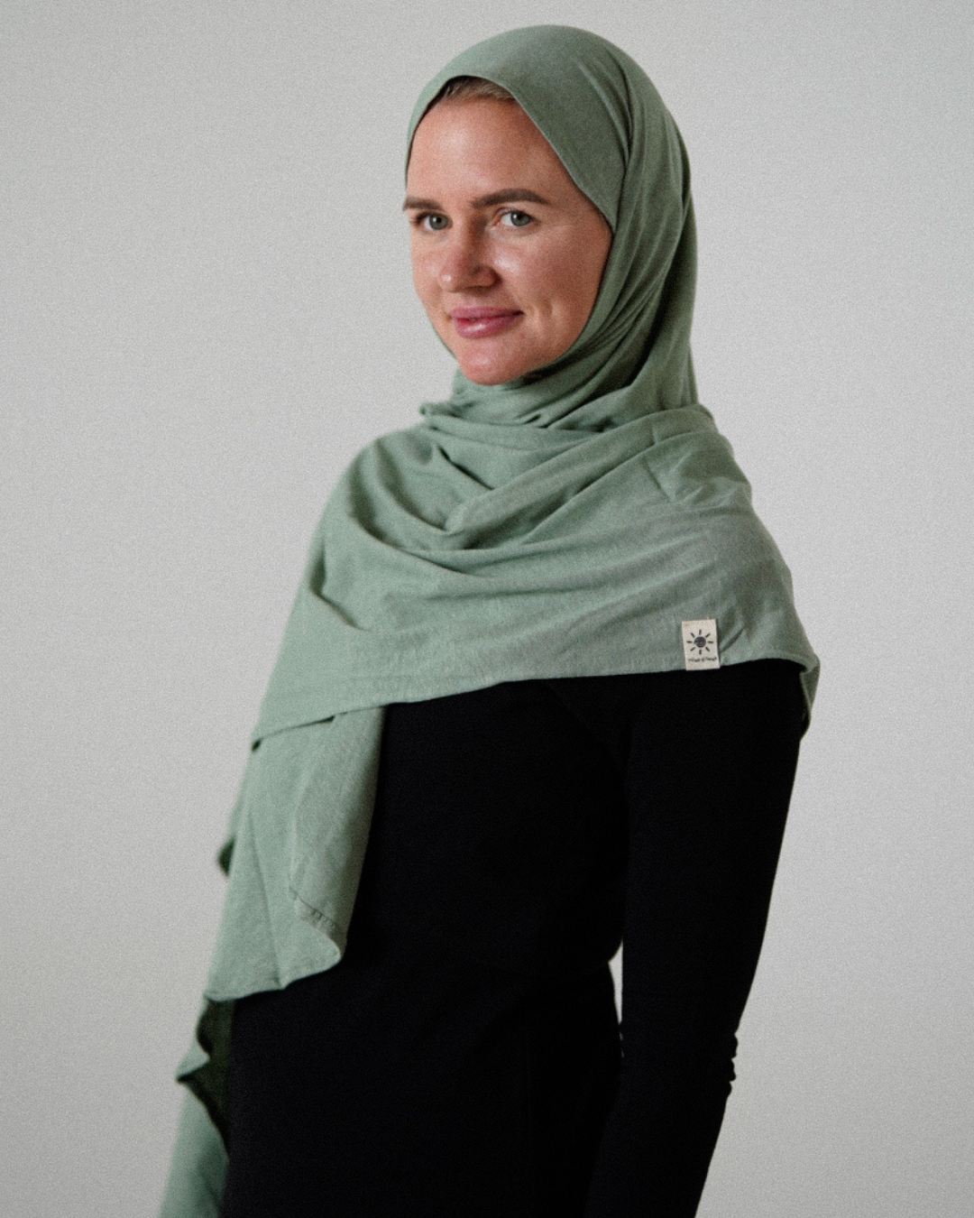 Hijab bio avec ourlet « Nessie »