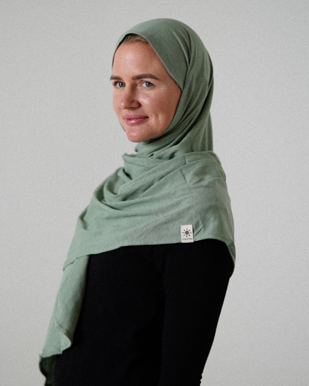 Hijab bio avec ourlet « Nessie »