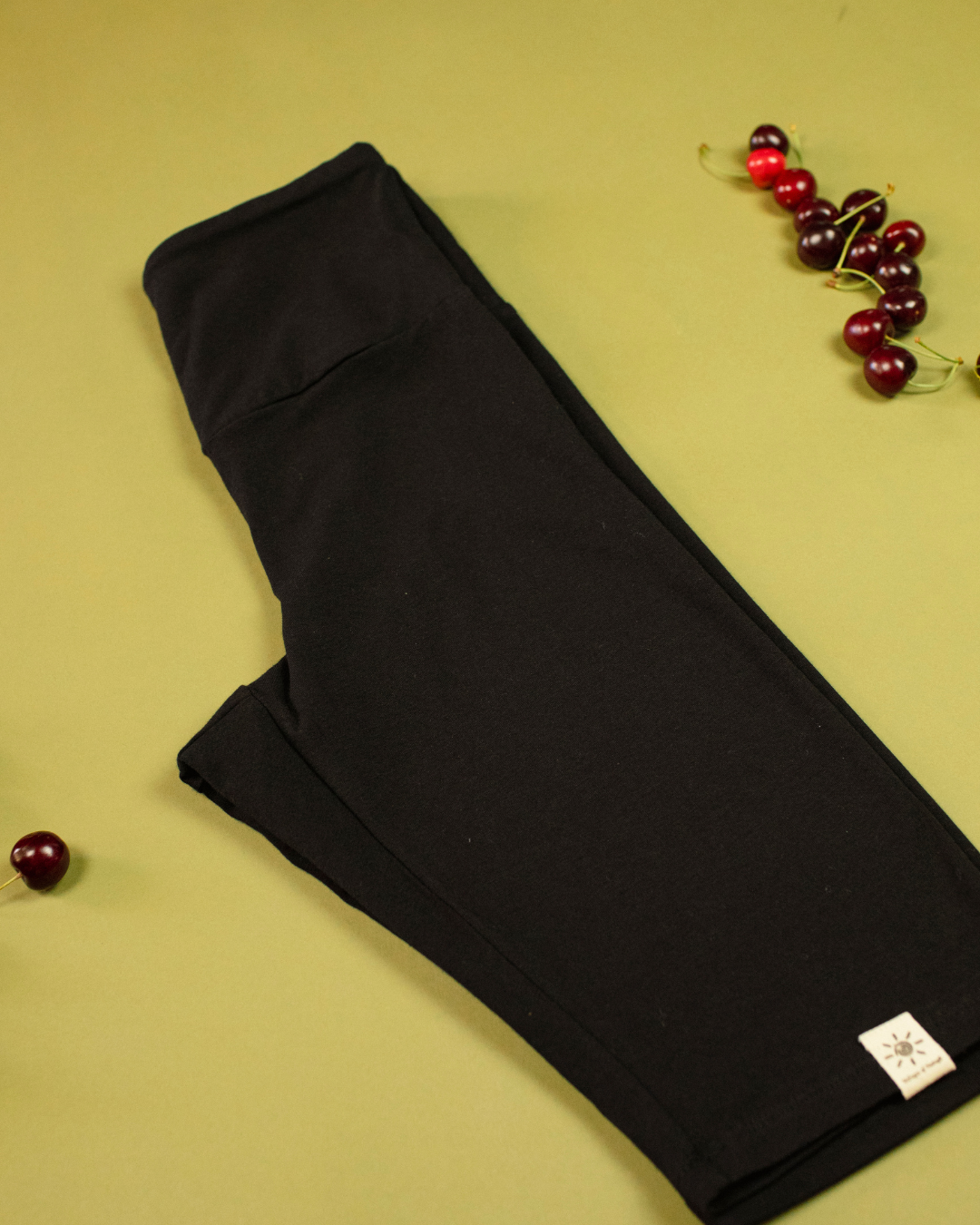 "Yuna Short" Organic Cotton Cycling Shorts (Black)