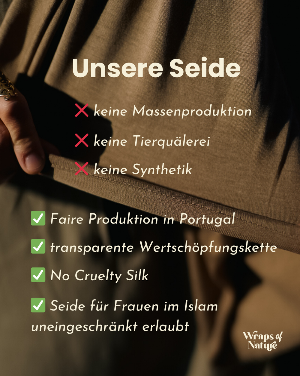 "Mariposa" XXL aus Seide und Bio-Baumwolle (Grey Melange)