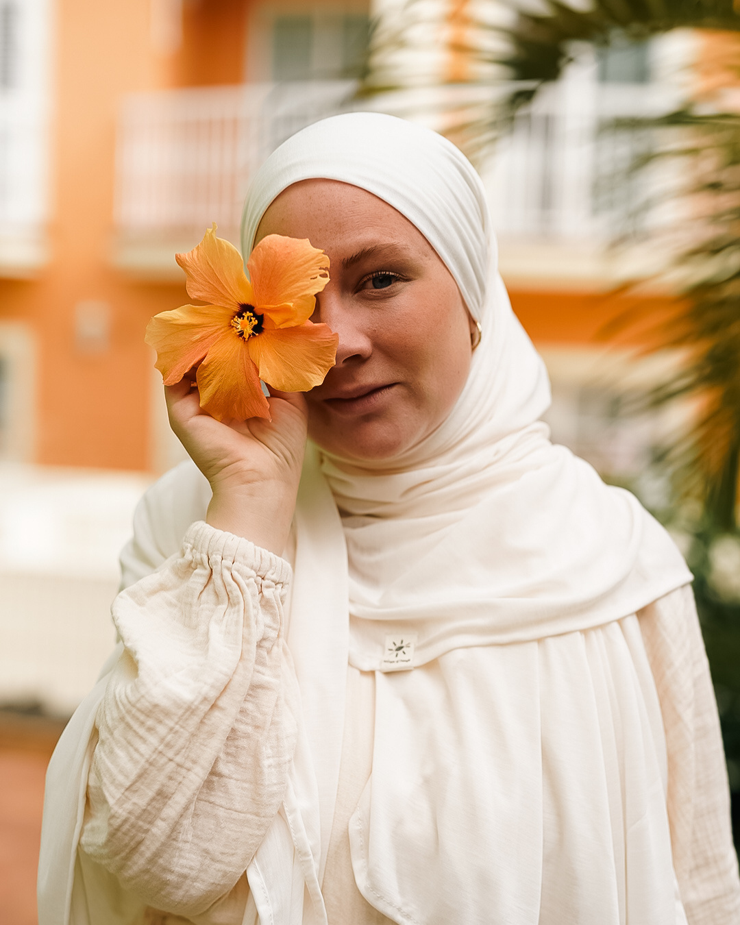 Ultra Light Hijab aus Lyocell & Smartcell "Vayla" XXL (Coconut)