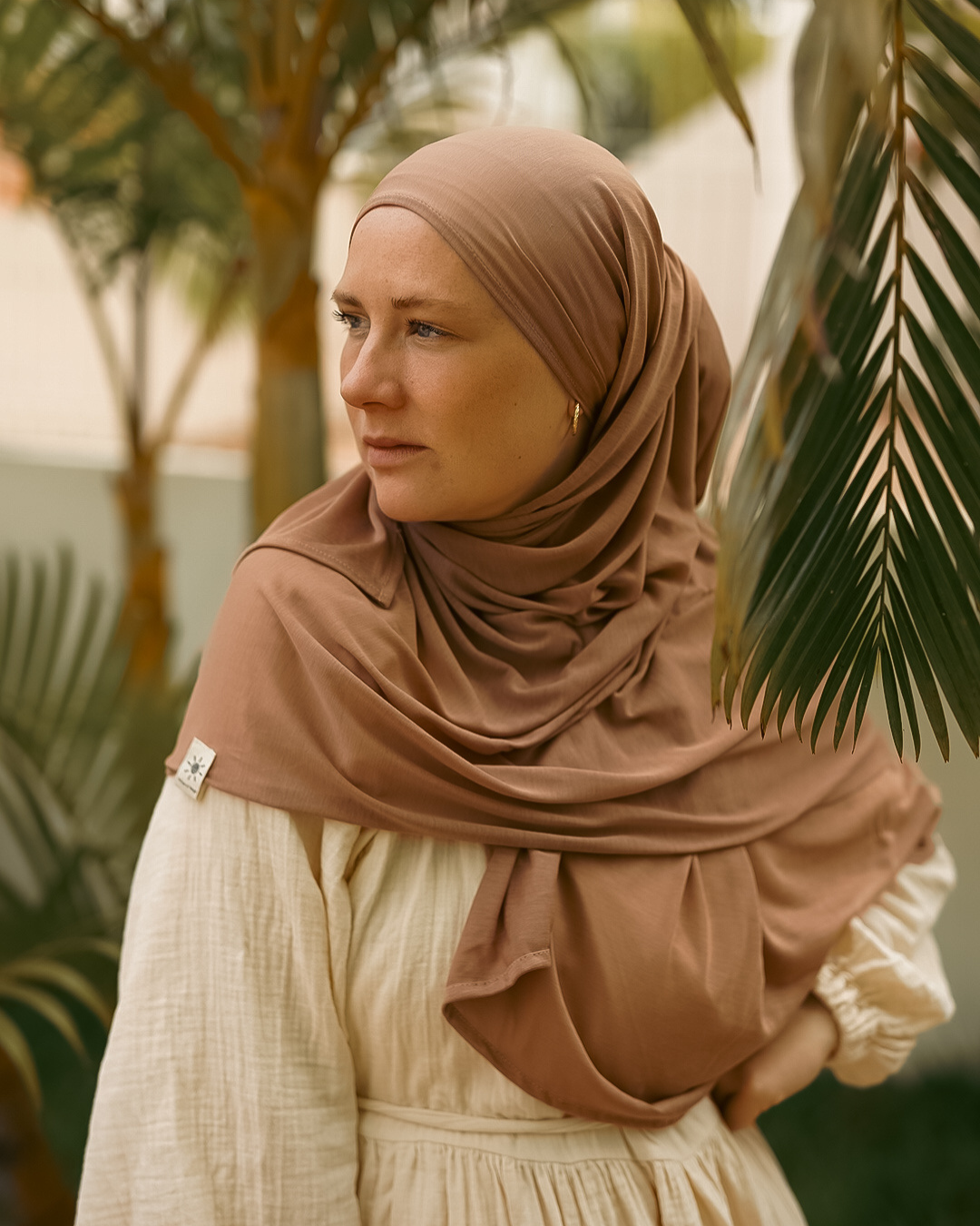 Hijab ultra-léger en Lyocell et Smartcell « Vayla » (Earth)