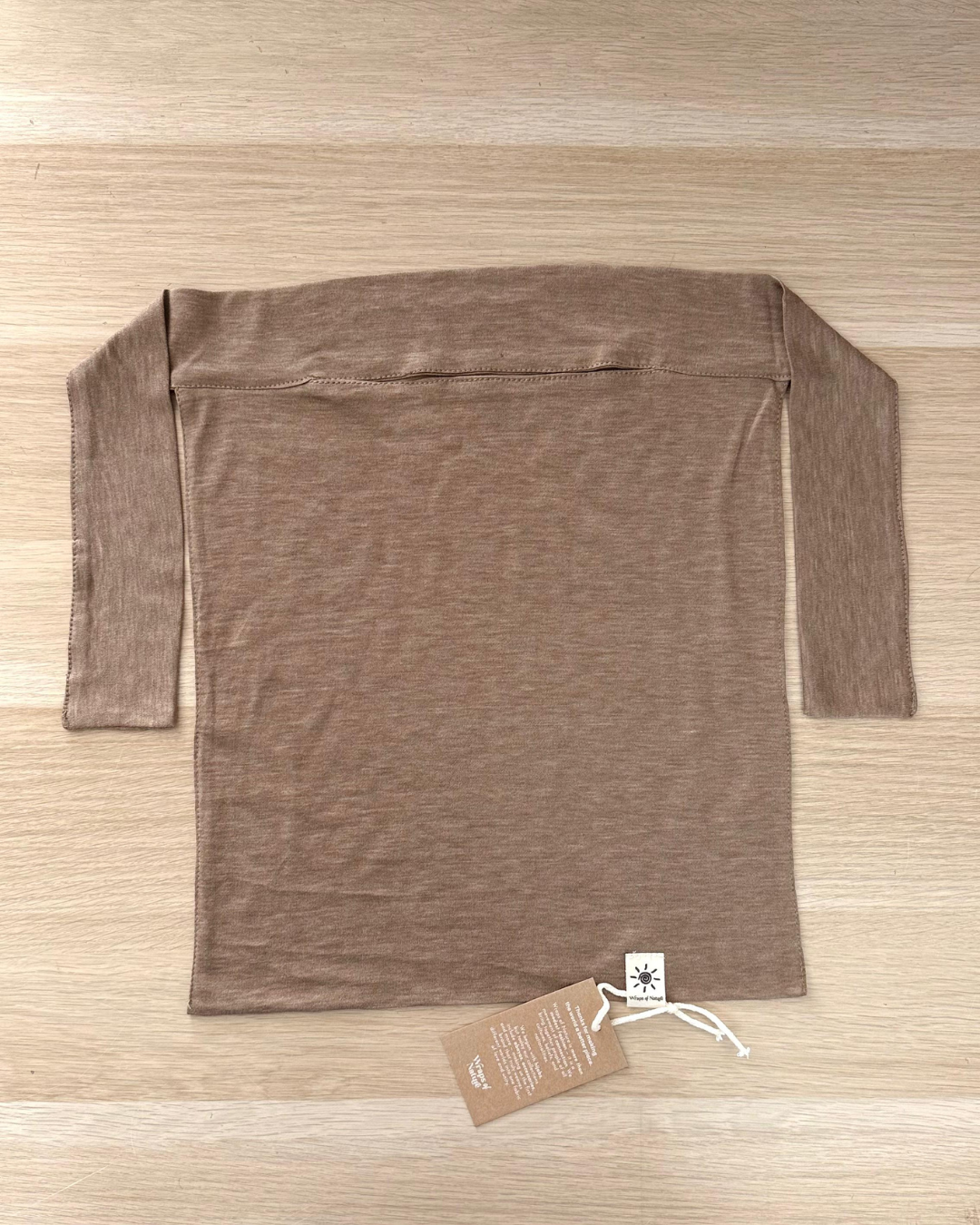 "Mariposa" (Hazelnut) Beauty Niqab Made of Silk and Organic Cotton