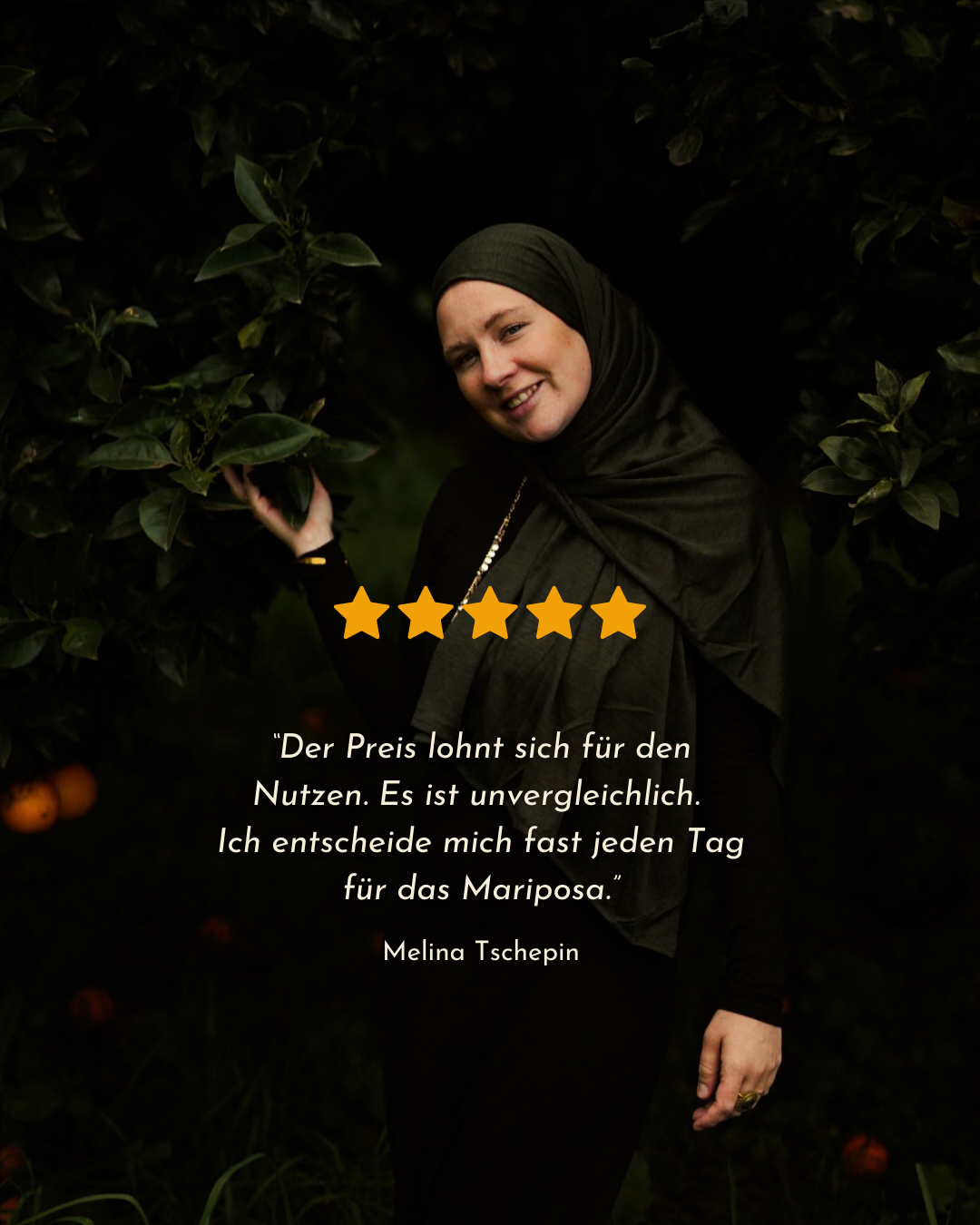Hijab Premium Jersey « Mariposa » en soie et coton biologique (olive)