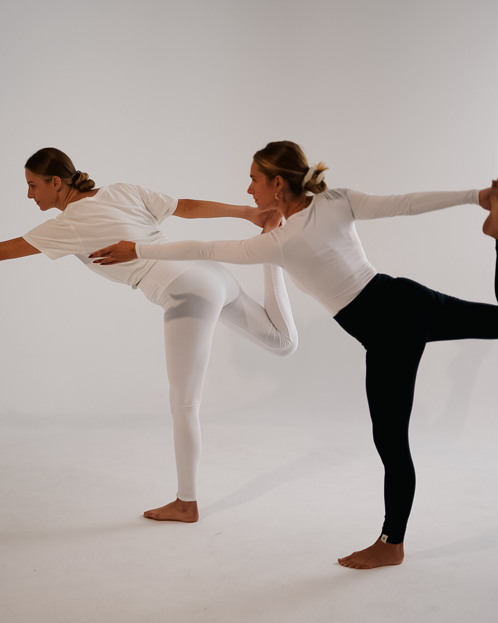 4er Sparset Leggings aus Bio-Baumwolle "Yuna" (White, Light Taupe, Black, Chocolate)