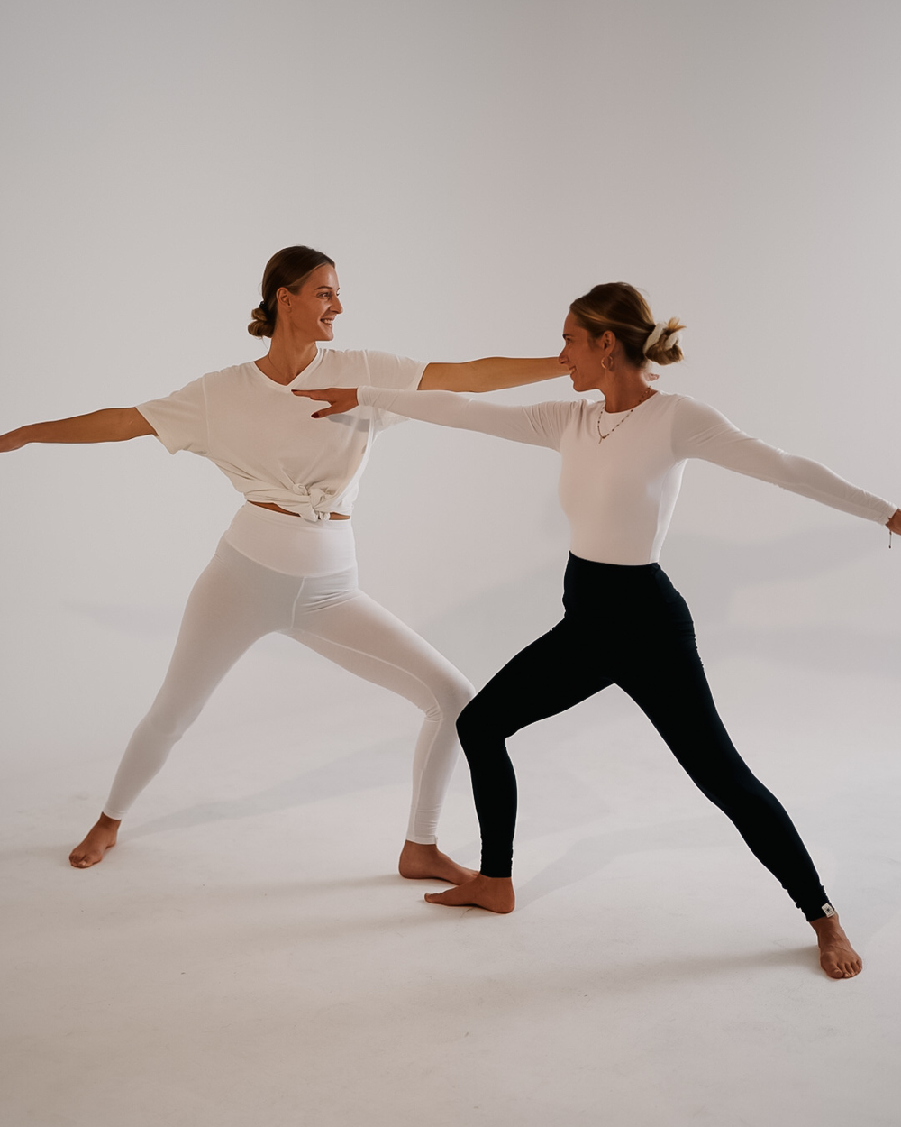 4er Sparset Leggings aus Bio-Baumwolle "Yuna" (White, Light Taupe, Black, Chocolate)