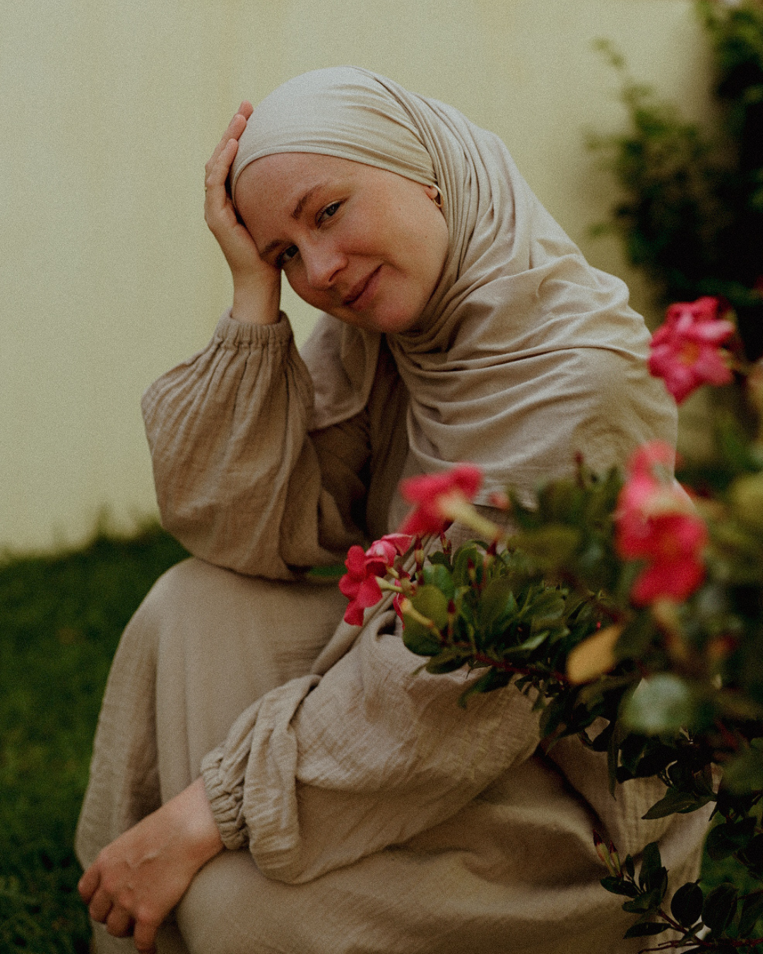Ultra Light Hijab aus Bio-Baumwolle "Airielle" (Cashmere)