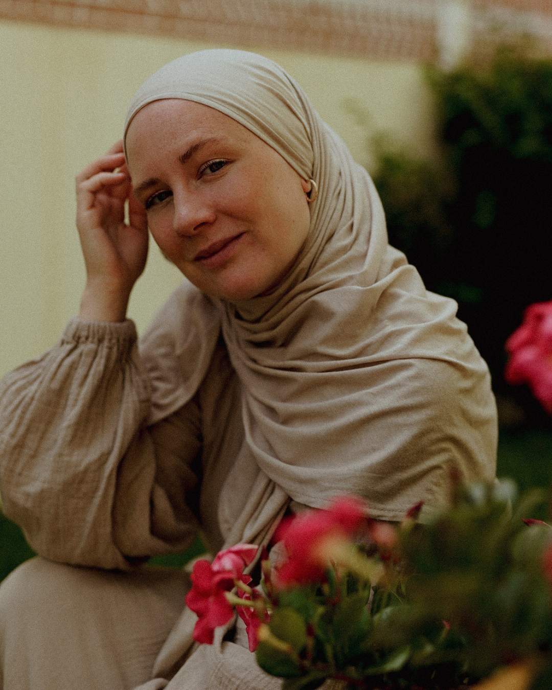 Ultra Light Hijab aus Bio-Baumwolle "Airielle" (Cashmere)