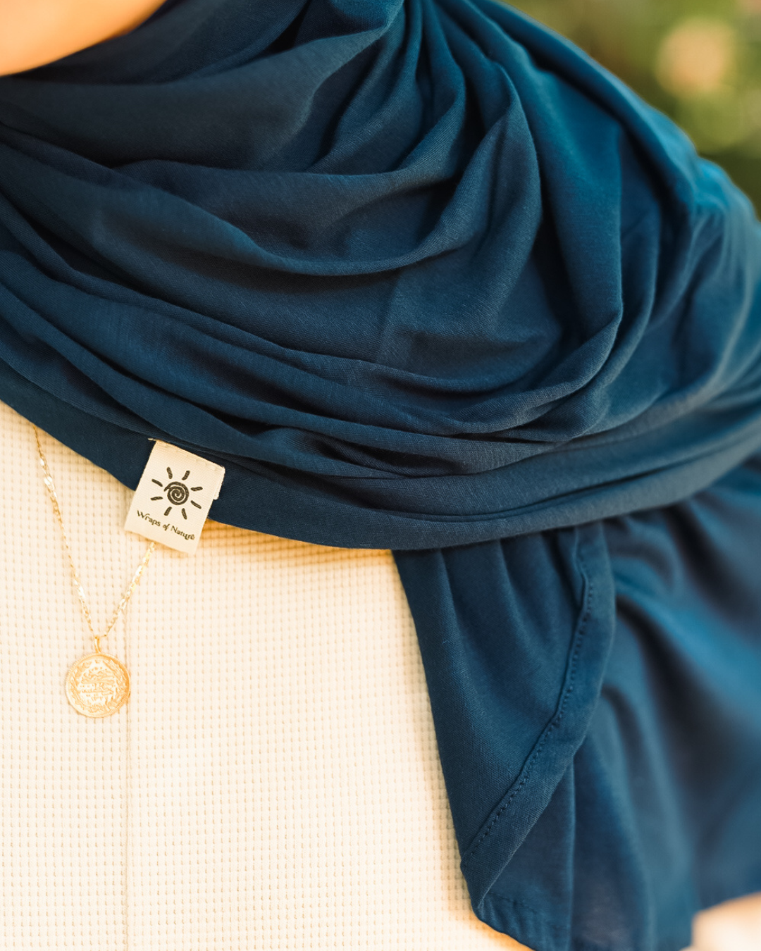 Ultra Light Hijab aus Bio-Baumwolle "Airielle" (Navy)