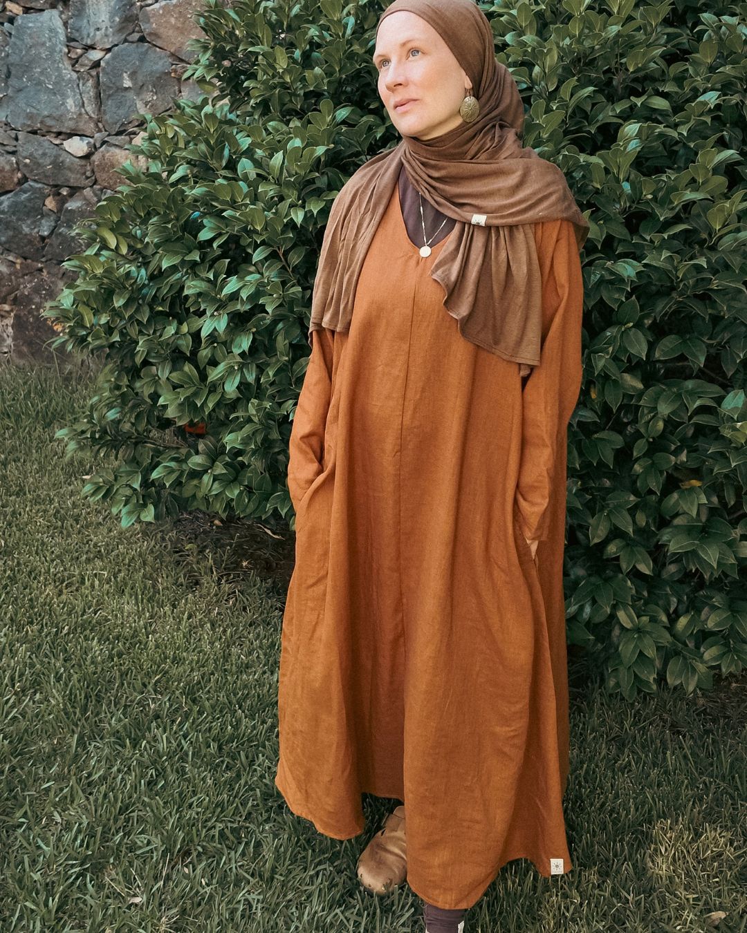Robe tunique en lin et coton « Amba » (Sunset)